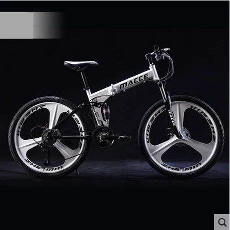 Discount X-Front Mountain Bike 24/26 inch wheel carbon steel 21/24/27 speed outdoor downhill BTX bicicleta disc brake foldable bicycle 3