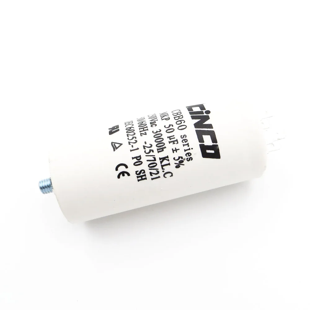 

Ac 250V 220V Water Pump electrical Capasitor 50MFD 250VAC CBB60 Motor Run Capacitors Polypropylene Film engine 50uf 50mf