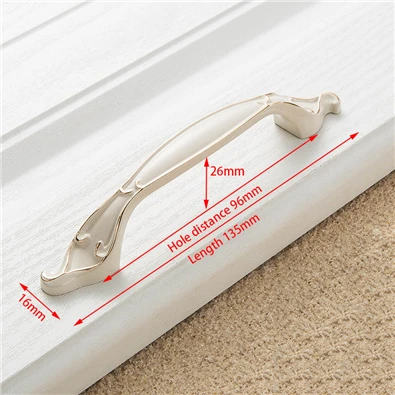 KAK-Zinc Aolly Handle Cabinet, Marfim Branco, Armário