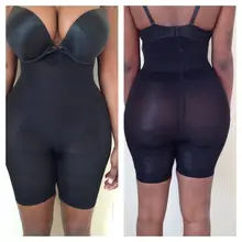 Корректирующее белье размера плюс для женщин с высокой талией и контролем живота, бесшовное нижнее белье до середины бедра, послеродовое Корректирующее белье, триммеры для живота XXXL