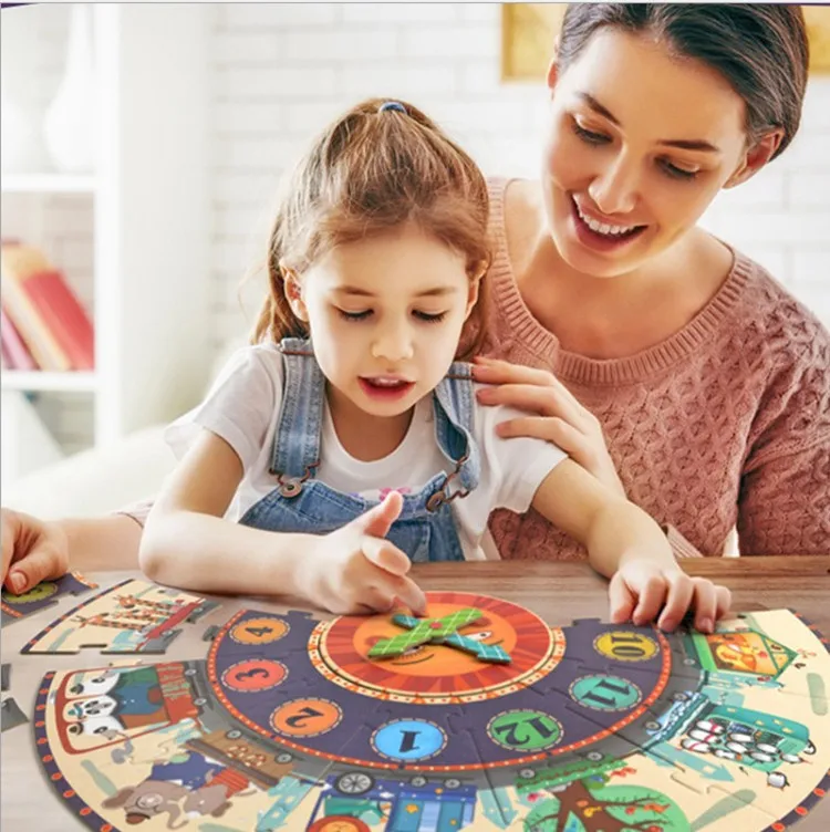 Multi function Color Paper Jigsaw Parent child Game Toy Large Paper