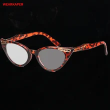 WEARKAPER, женские очки кошачий глаз, солнечные фотохромные очки для чтения, дальнозоркость, дальнозоркость, диоптрия, очки для пресбиопии, 1,0-4