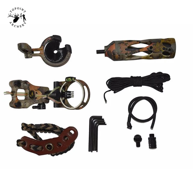 US $106.91 Upgrade Combo Compound Bow Accessories Bow Sight Kits Arrow Rest Stabilizer For Compound Bow Archer