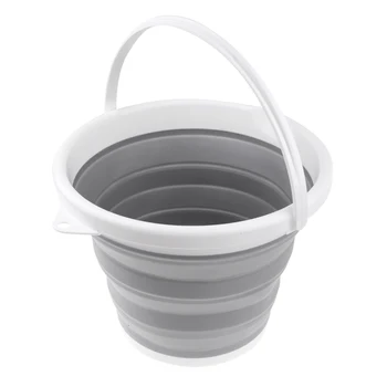 

10L Folding Collapsible Water Bucket Outdoor Sports Camping Hiking Storge Water Bucket Picnic Water Container Lifting Carrier