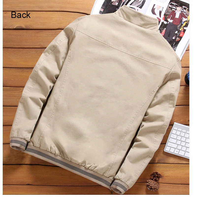Online DIMUSI Frühling Herbst herren Bomber Jacken Casual Männlichen Outwear Windjacke Stehen Kragen Jacke Herren Baseball Dünne Mäntel 5XL, YA810