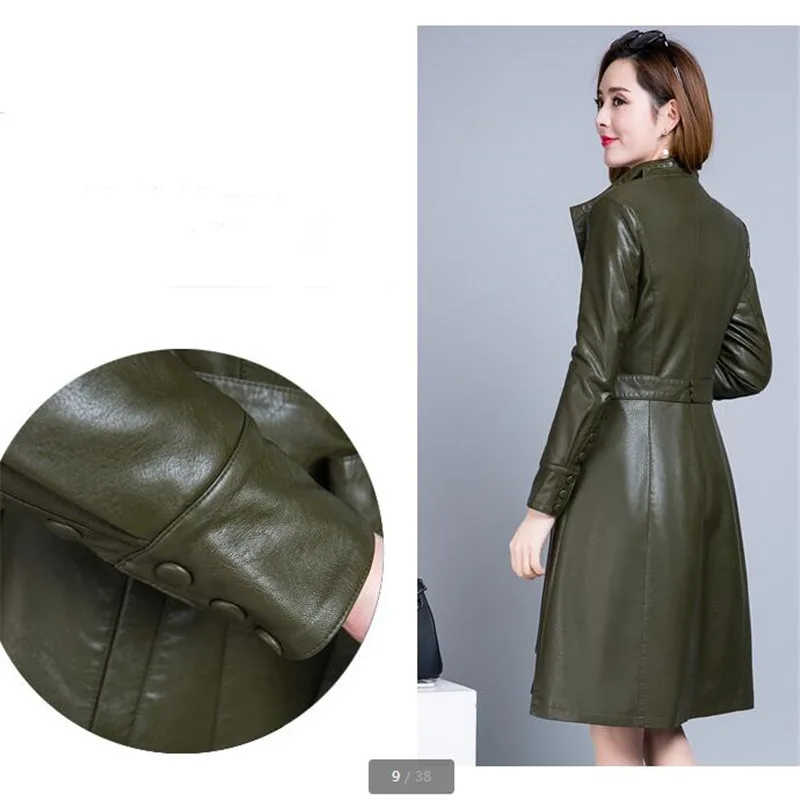 Plus taille Veste Green black Haute D'hiver Manteaux Blazer Green Cuir Femmes Qualité Pu De Pink army light Noir Mode En N8wPkXn0O