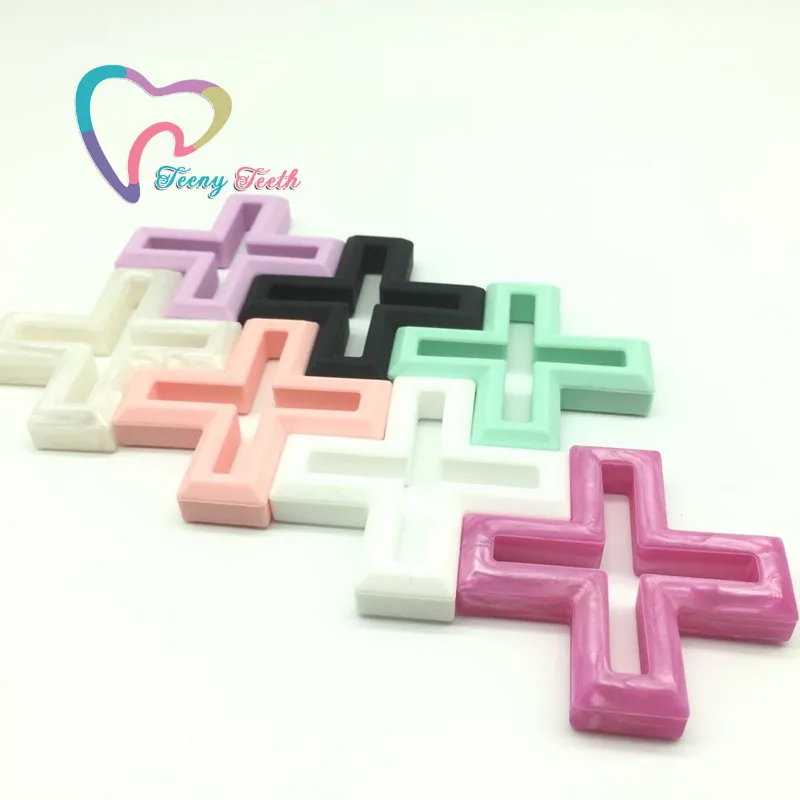 Teeny teeth 10 шт. силиконовые кресты Детские Подвески ручной работы DIY Поделки игровой