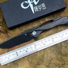 CH фирменный карманный нож S35VN лезвие шариковые подшипники титановая ручка с углеродным волокном Кемпинг складные ножи для выживания фруктов