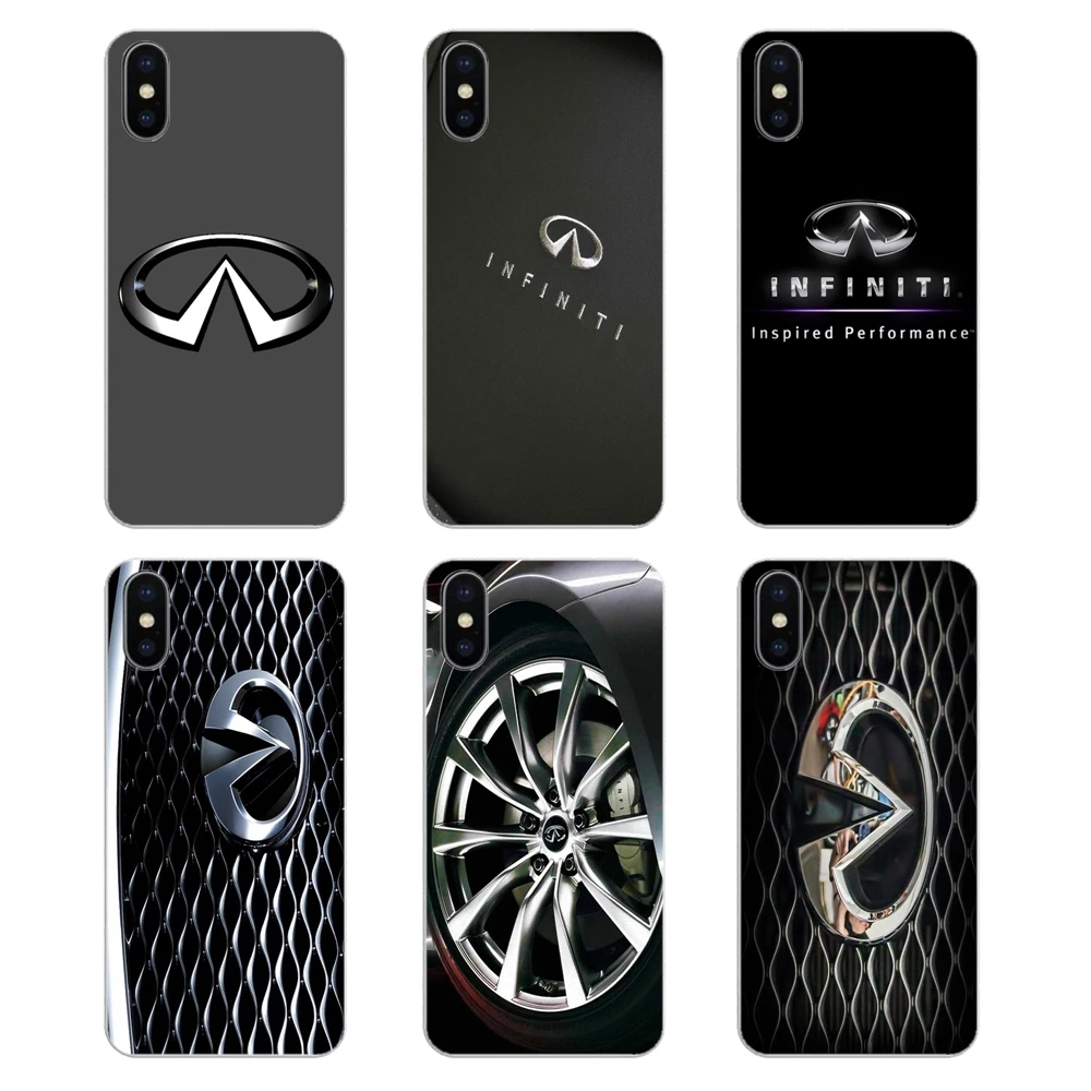 Прозрачные мягкие чехлы для iPod Touch iPhone 4 4S 5 5S 5C SE 6 6S 7 8 X XR XS Plus MAX Super Car Infiniti logo |