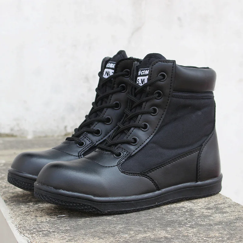 

Combat boots children tactical boots anti slip children's shoes hiking boots.