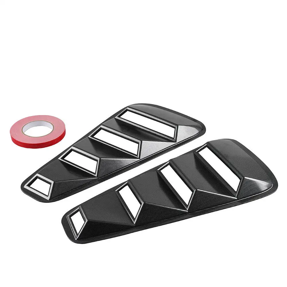 

2Pcs Car-Styling 1/4 Quarter Side Window Vent Louvers Scoop Cover Trim For Ford Mustang 2005-2014 Car ABS Accessories