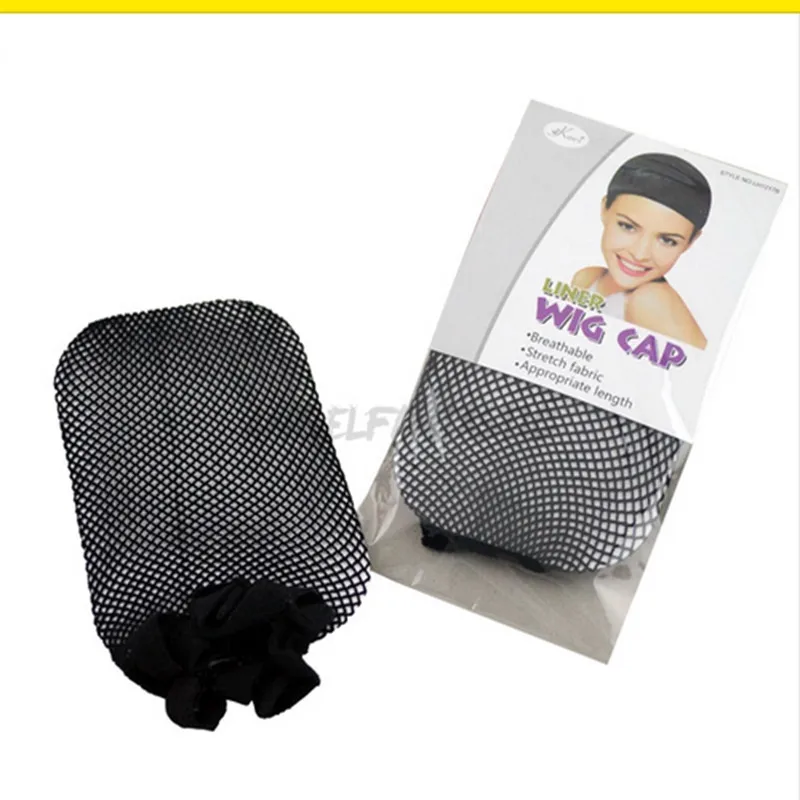 1PC Black Wig Hair Net Hairnets Mesh Weaving Making Caps Weaving Wig Cap Hairnets Opend at One Ends