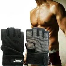 Перчатки для фитнеса для мужчин и женщин, противоскользящие, дышащие, удлиненные, на запястье, защита гантелей, тренировочные, горизонтальные, для тренажерного зала