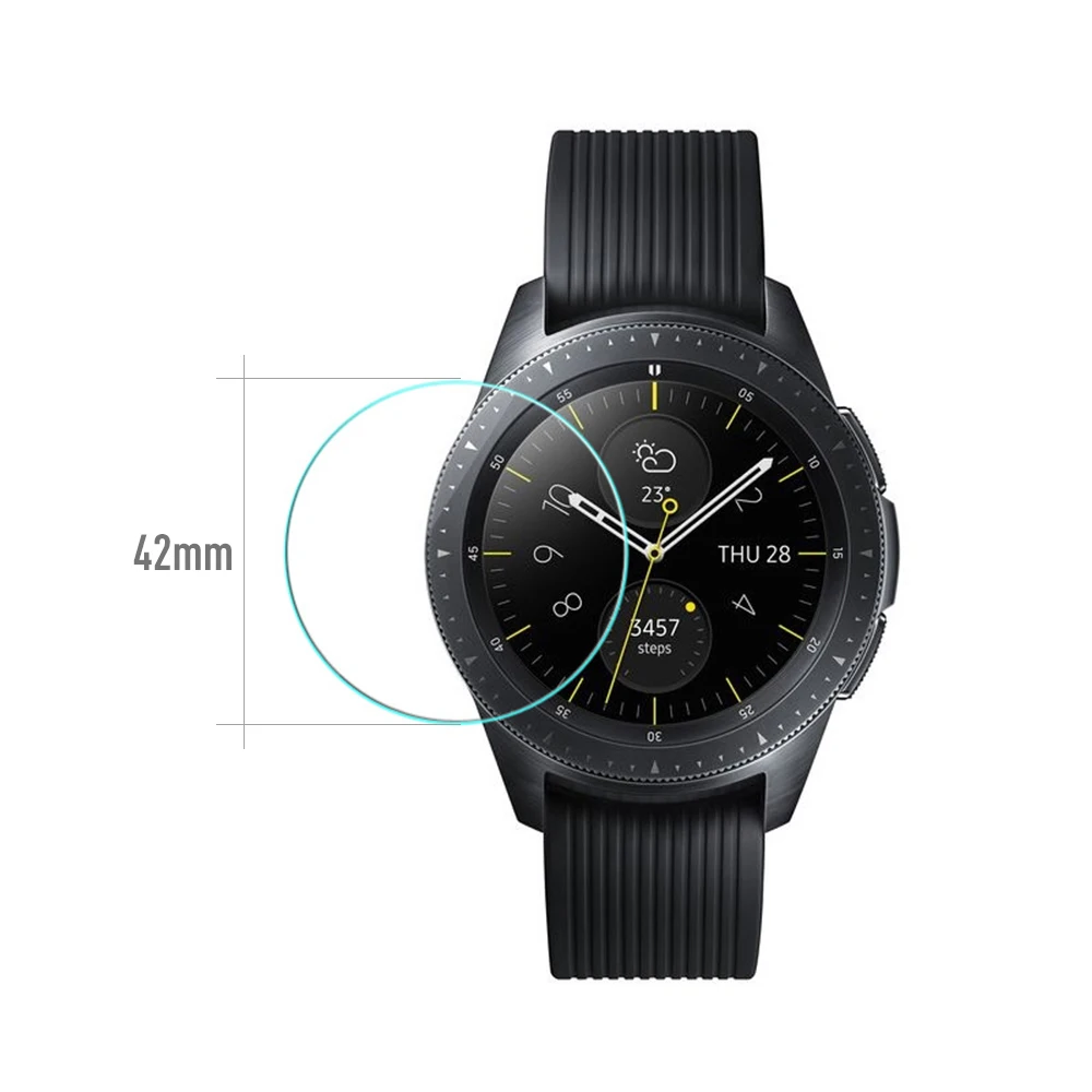 Защитная пленка для экрана+ набор для очистки из закаленного стекла для samsung Galaxy Watch 42 мм 46 мм gear S2 S3 S4