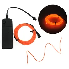 1 м/2 м/3 м/5 м неоновый светильник для танцевальной вечеринки, декоративный светильник, неоновый светодиодный светильник, Гибкая EL Wire Rope Tube, водонепроницаемая светодиодная лента с контроллером