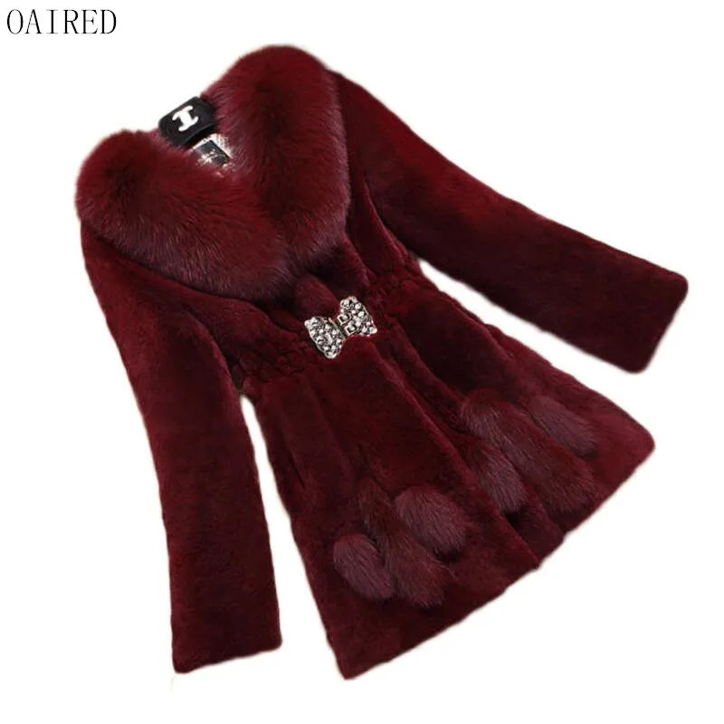 Épaississement Nouveau Noir Survêtement Long Femmes Slim Fausse Parkas En D'hiver Hiver Veste Fourrure ivoire Parka Femelle Chaud Noir bourgogne 2018 Oaired Manteau wYBOqfxw