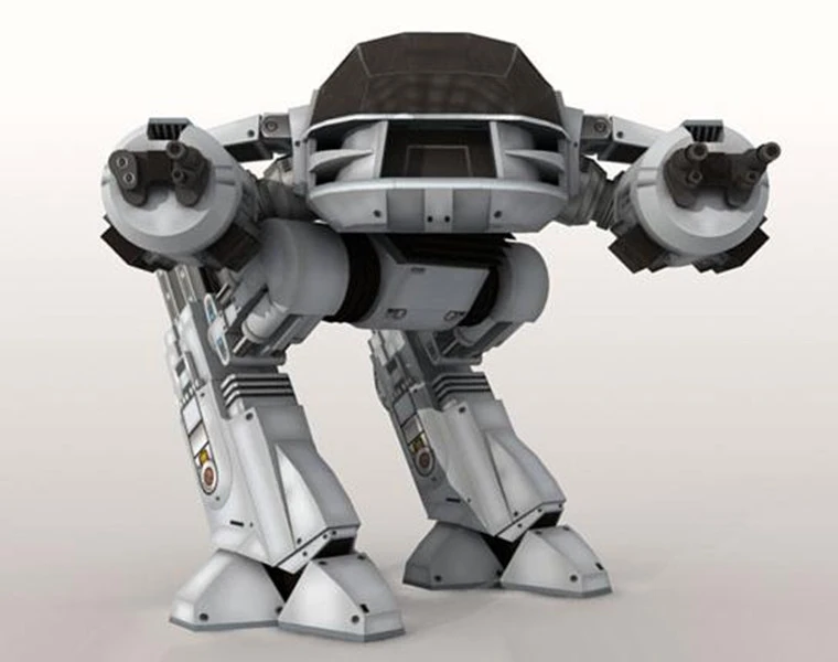 1 10 Scale Robocop Ed 9 Classic Robot Hand Diy Origami 3d Paper Model Kit Card Model Building Sets Aliexpress