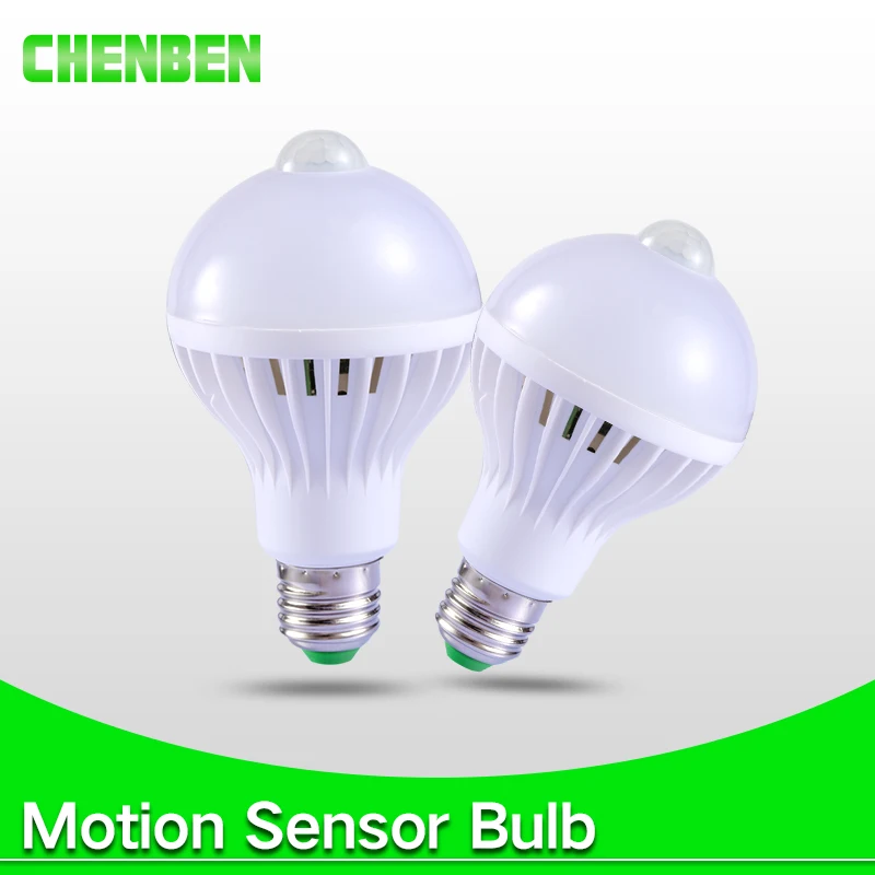 

Smart Led Bulb E27 PIR Motion Sensor Lamp 5W 7W 9W Auto Automatic Bombilla PIR Infrared Body Lamp Radar Sound Sensor Lights 220V