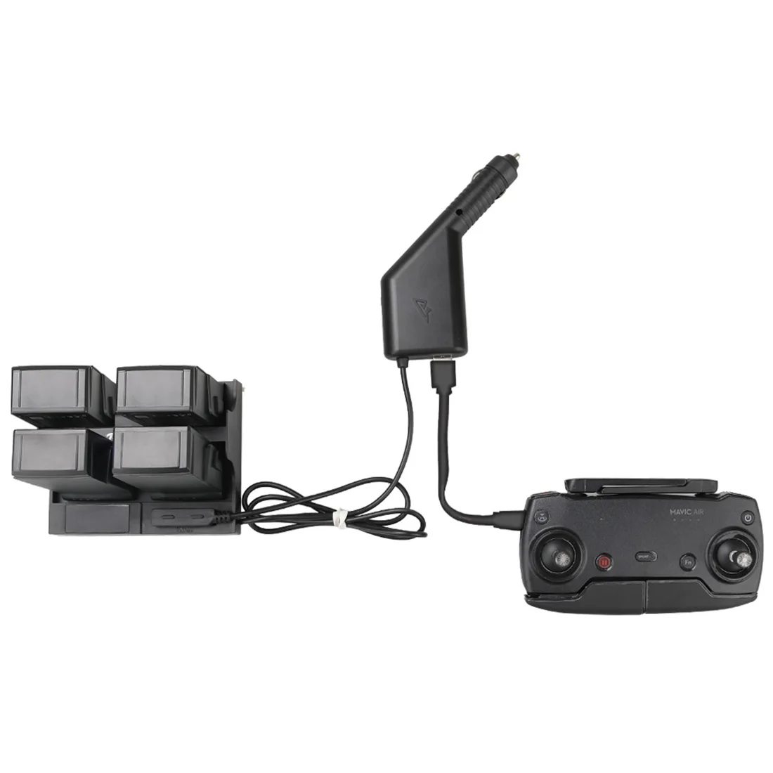HOBBYINRC 2 в 1 интеллектуальное автомобильное зарядное устройство для DJI Mavic Air Drone