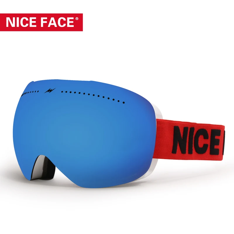 Ski Goggles Double Layers UV400 Anti fog Big Ski Mask Glasses Skiing