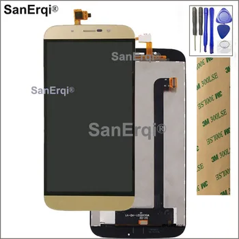 

For Umi Rome wsc5521 Umi Rome X LCD Screen Display+Touch Screen Digitizer Assembly Black Gold Color With Tape Tool