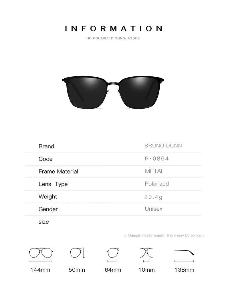 Бруно Данн поляризационные солнцезащитные очки мужские Солнцезащитные очки женские Oculos de sol masculino feminino ray sunglases erkek gunes gozlugu glases
