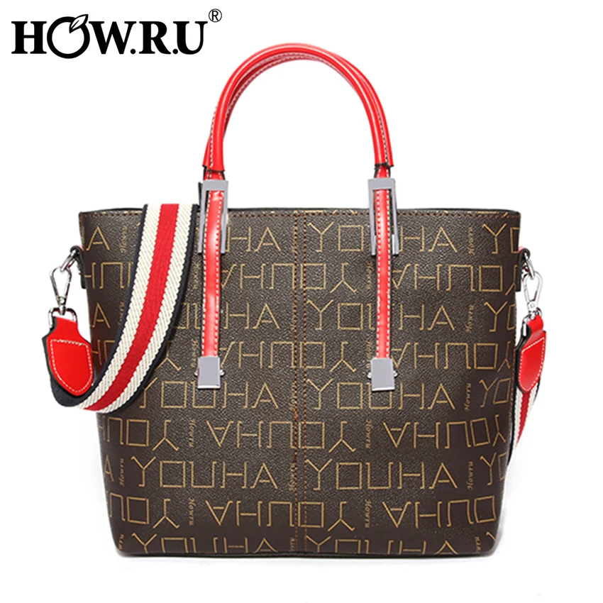 

HOW.R.U Brand Luxury Designer Leather Tote Bag for Women High Quality Small Women Crossbody Shoulder Bag 2019 Ladies Hand Bags