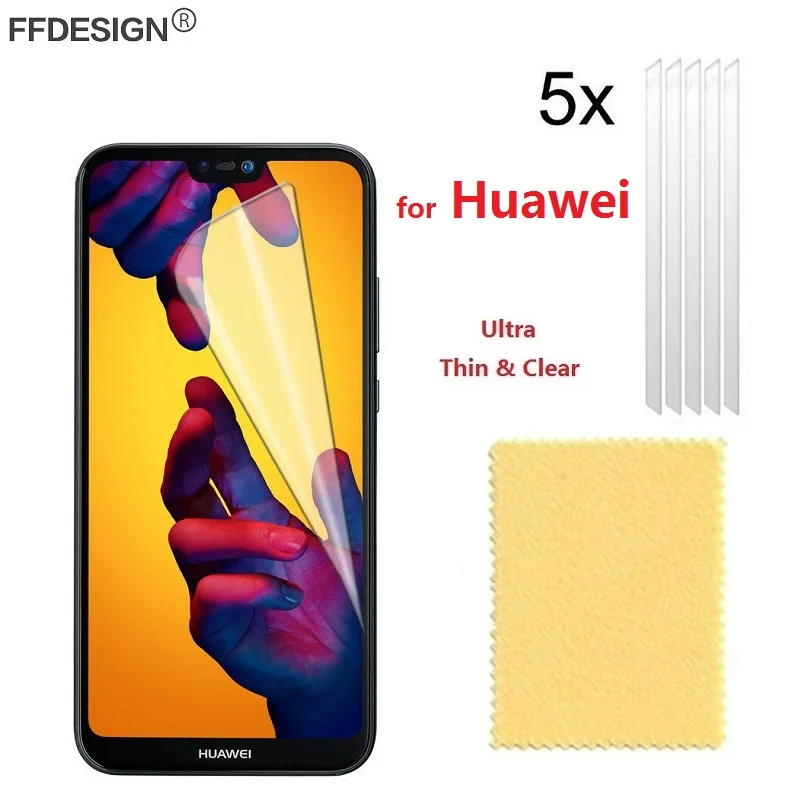

5x Anti Scratch Protective Film Screen Protector for Huawei P20 Lite Pro P10 P9 P8 Lite 2017 P30 Lite Pro Screen Protector Foil
