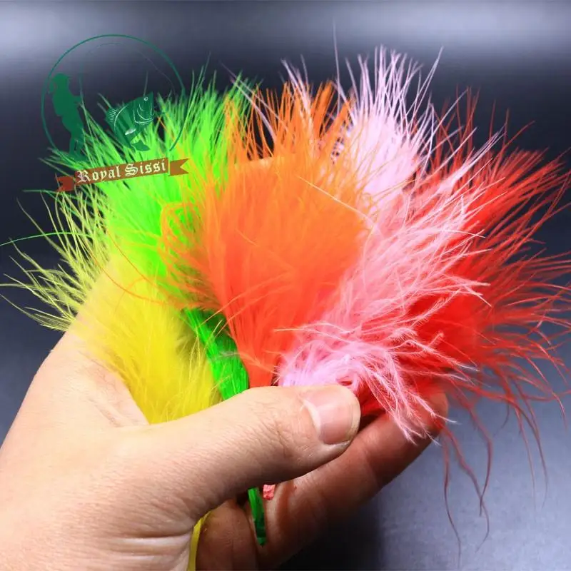 Penas de Sangue Royal Sissi Cores Asssorted Turquia Marabou Voar Amarrando Woolly Bugger Tingido Penas Materiais Bonefish Mosca 100 Pçs 10 6 Esporte e Lazer