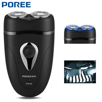 

POREE Electric Shaver Men Trimmer Machine Whole Body Washing Safty Razors Rechargeable Face Care Barber Beard Trimmer Twin Blade