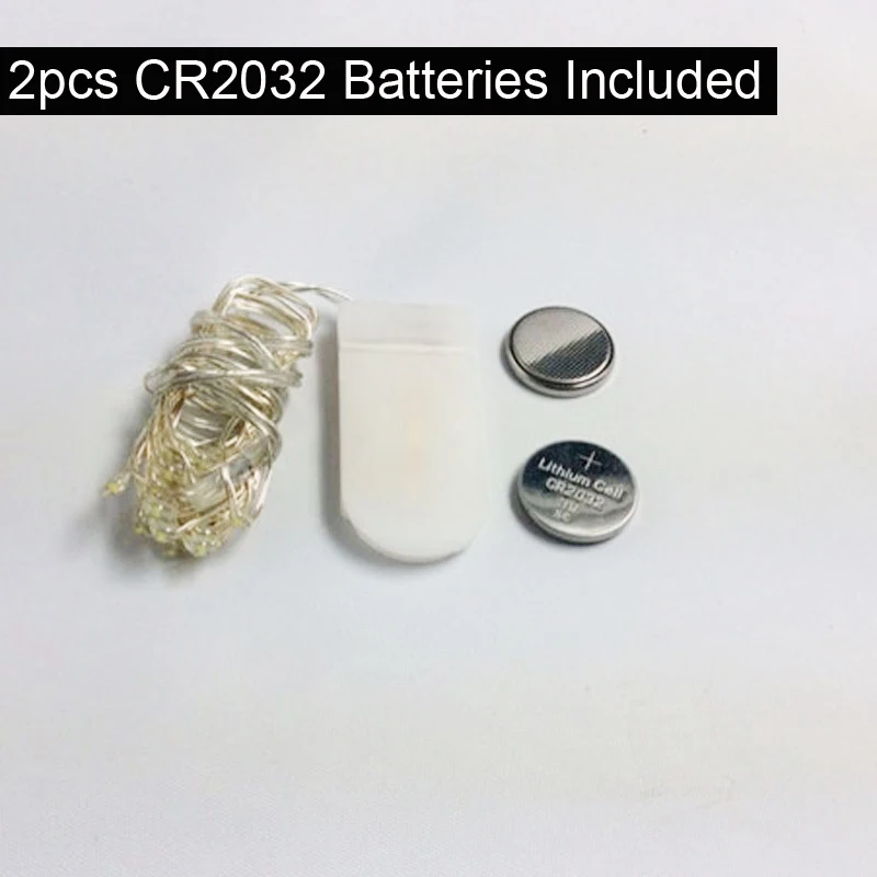 10pcs/lot Micro LED String Light Button Cell Battery Operated 7ft 20LED ,Waterproof Led Fairy