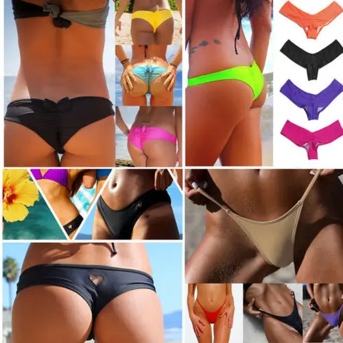 Summer 2019 New Sexy Women Bikini G-String Brazilian Thong Swimwear Swimsuit Bottom Swimsuit