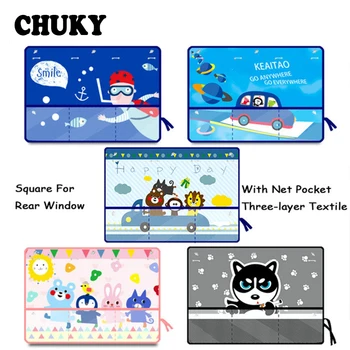 

CHUKY 1x Car Cartoon Sunshade Curtain Tensile Cover Storage Bag For Honda Accord Fit Mazda 3 6 CX-5 Mercedes Benz W203 W204 W211