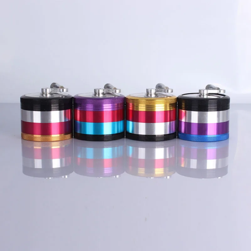 Smoker Hand Aluminum Tobacco Grinder New Smoking Pipe Tools Weed