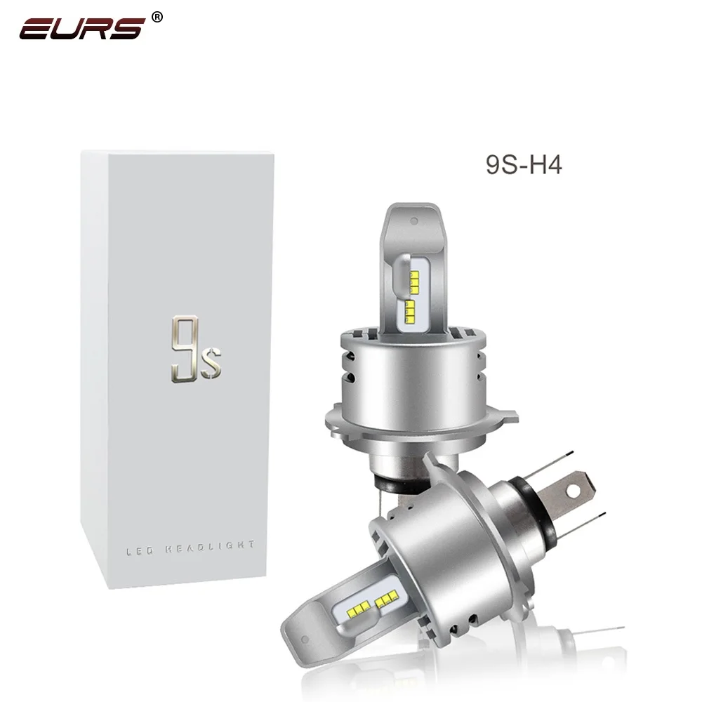 Светодиодные лампы EURS(TM) для автомобильных фар 2 шт. 9S ZES чипы H1 H4 H7 H8 H9 H11 9005 9006 лм 40