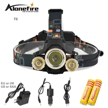 AloneFire HP95 8000LM cree XML-T6 светодиодный световой фонарь головная лампа T6+ 2R5 фонарик переднего света светодиодный фонарь заряжаемый светодиодный налобный фонарь