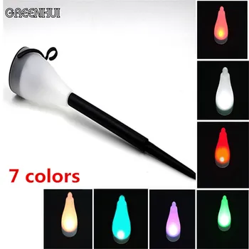 

6Pcs/lot Colorful led Solar Lawn Lights outdoor Garden Villa Courtyard Lamps 7 Colors Of The Light Christmas Party Festival Lamp