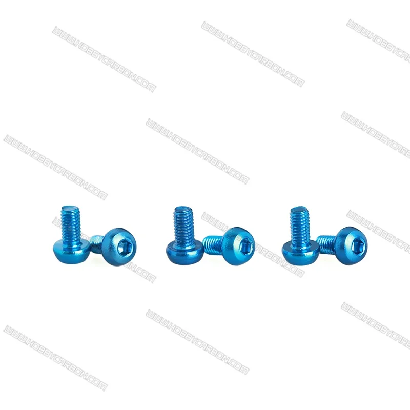

50pcs/Lot M3x10mm Button Round Head 7075-T6 Aluminum Alloy Metric Hex Socket Screw Bolt