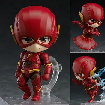 

10cm DC Justice League Q Edition Face Change Clay Man Flash 917 DOLL Action Collectible Statue Toy Figure