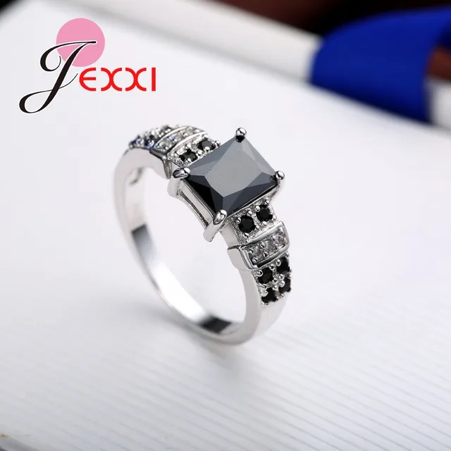 925 Sterling Silver Ring Mysterious And Cool Style Sparkling