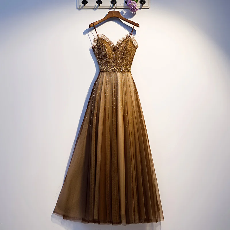 Сексуальное вечернее платье Robe De Soiree, высокое качество, тюль с аппликацией из бисера, вечерние платья для выпускного вечера, vestido de festa