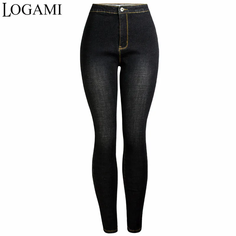

LOGAMI Autumn Winter Jeans Women Slim Skinny Jeans Woman Sexy Pencil Denim Pants