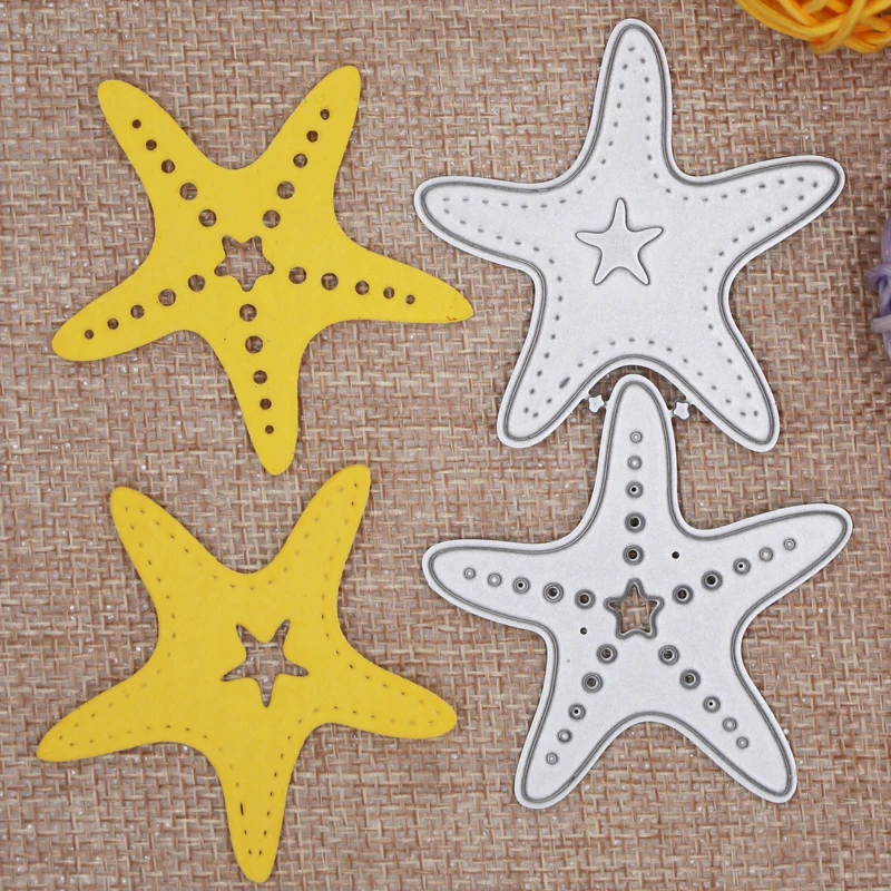 

hollow starfish decoration Metal steel frames Cutting Dies DIY Scrap booking Photo Album Embossing paper Cards 5.2*9.7cm