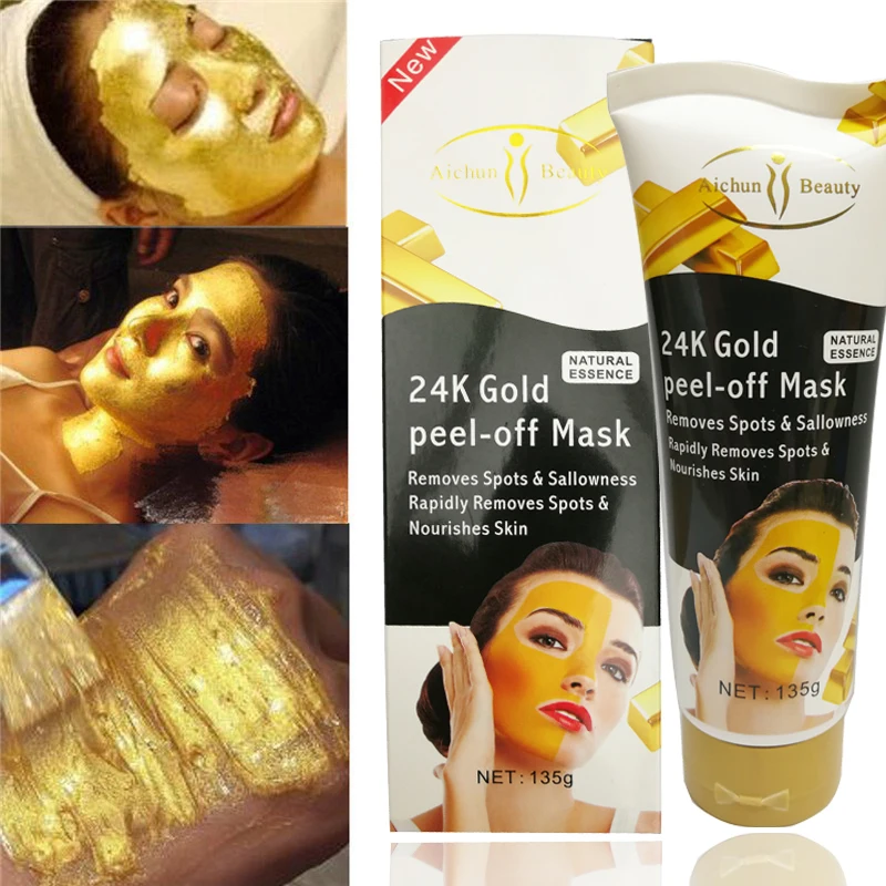 Маска Aichun Beauty золотого цвета для отбеливания удаления морщин глубокой грязи и