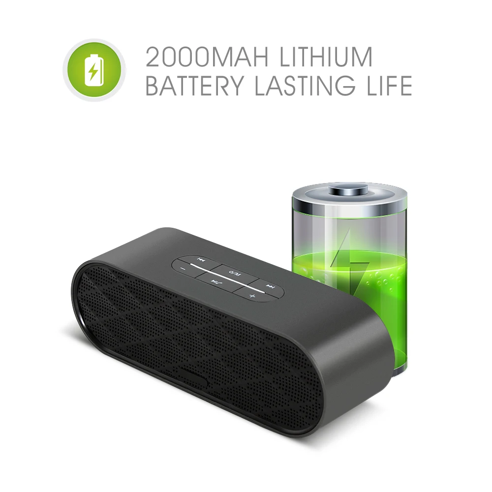 Mini Wireless Bluetooth Speaker Portable BT Speaker Surging Bass Speaker With Full Range Boombox TF Slot For MP3 Computer