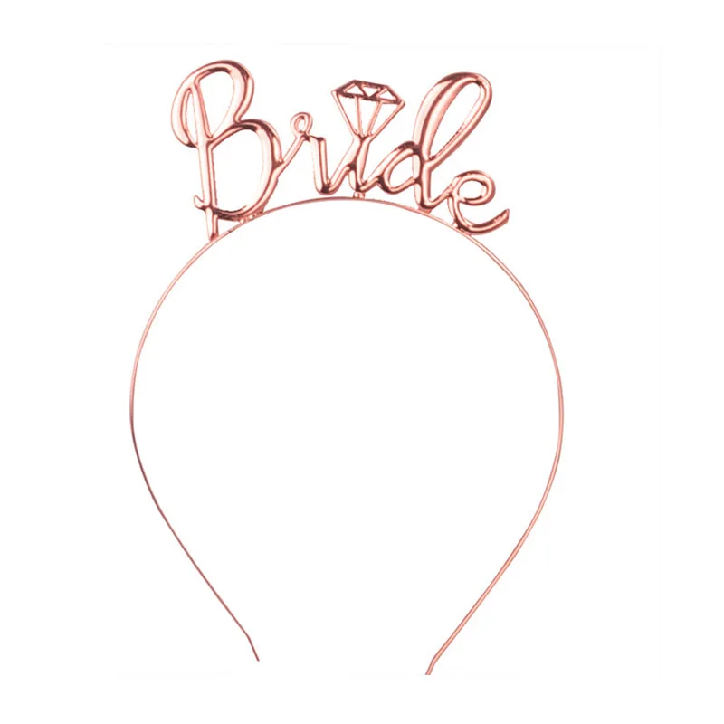 Hen Party Bride To Be Banner Decor Bride Head wear Veil Decoration Bride To Be Satin Sash Sticker Bridal Shower Supplies TB24 (2)