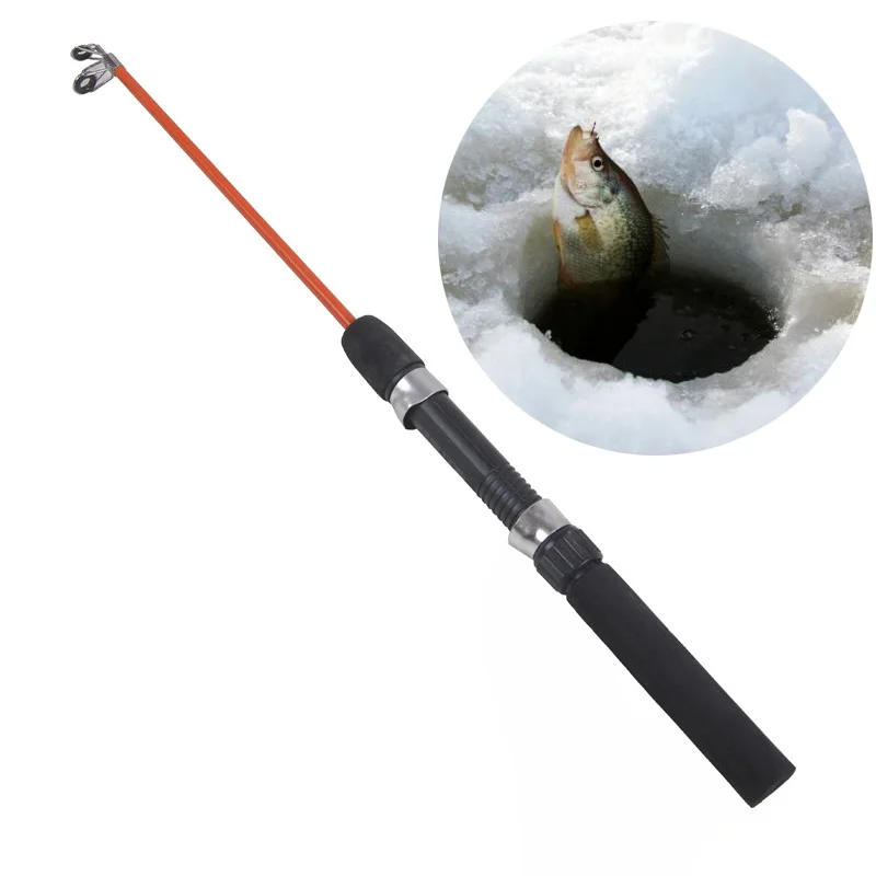 1 قطع الشتاء الصيد قضبان الجليد الصيد قضبان الصيد بكرات اختيار قضيب كومبو القلم القطب السحر معالجة الغزل الصب الصلب قضيب