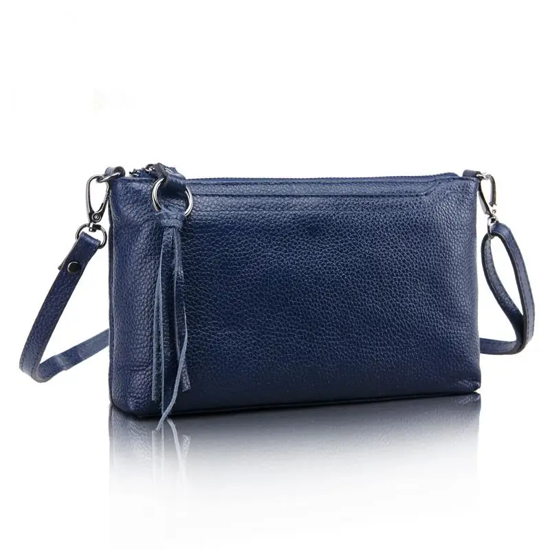 HMILY, первый слой, натуральная кожа, женские сумки на плечо, клатч, Женский однотонный цвет, дизайнерская сумка-мессенджер, женская сумка из воловьей кожи - Цвет: blue shoulder bag