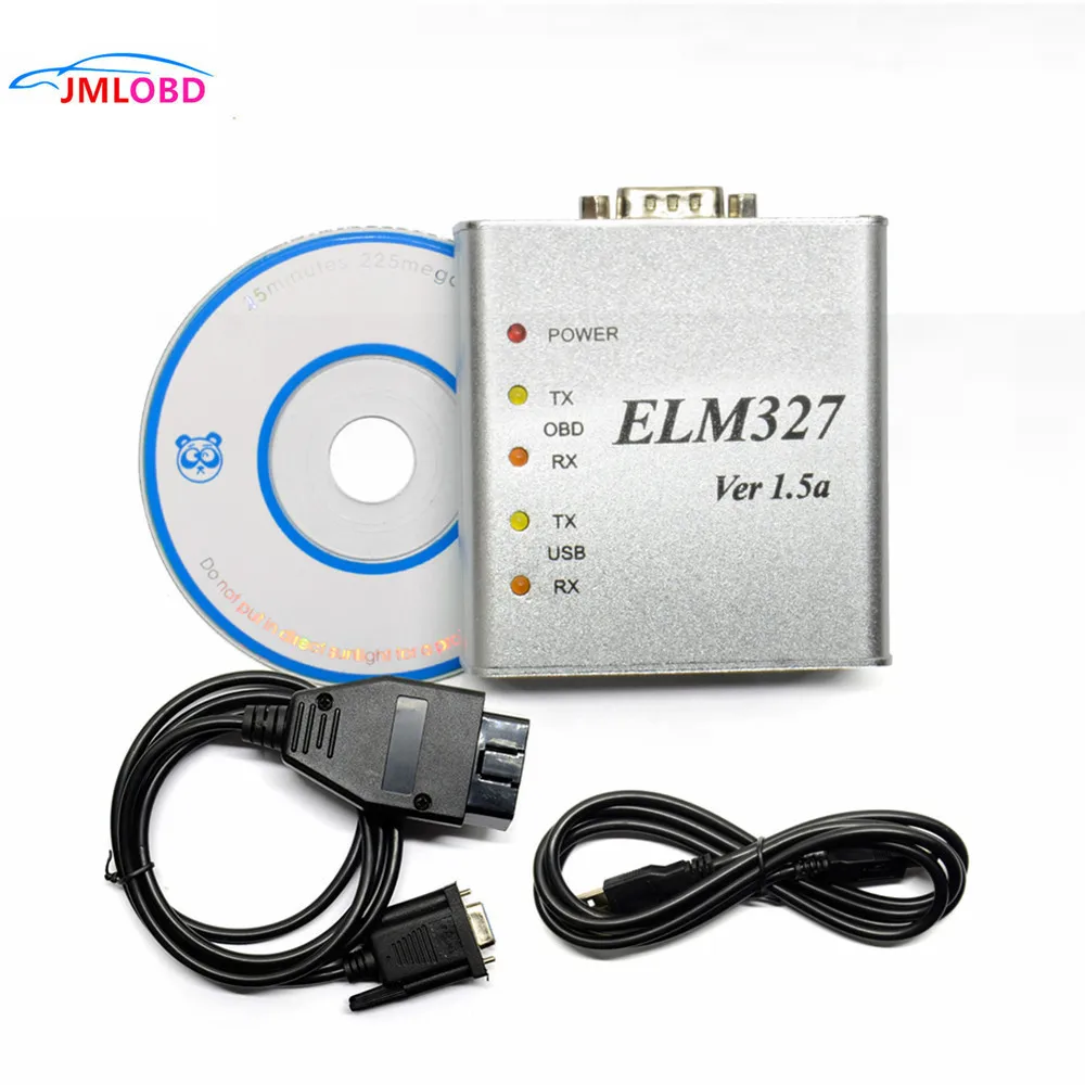 ELM327 USB металлический алюминиевый ELM 327 металлический чехол Elm 327 USB V1.5/V1.5a Поддержка всех OBD2 OBDII протоколов автомобильный диагностический сканер