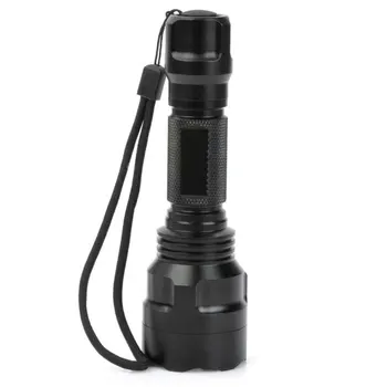 5 Files Classic Black Durable Aluminum Flashlight 18650 Battery Zoom Lighting Camping Hunting Tactical Switch Flashlight
